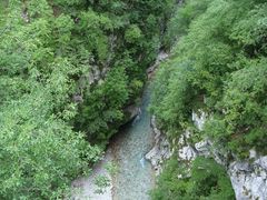 Kluze in der Koritnica Schlucht