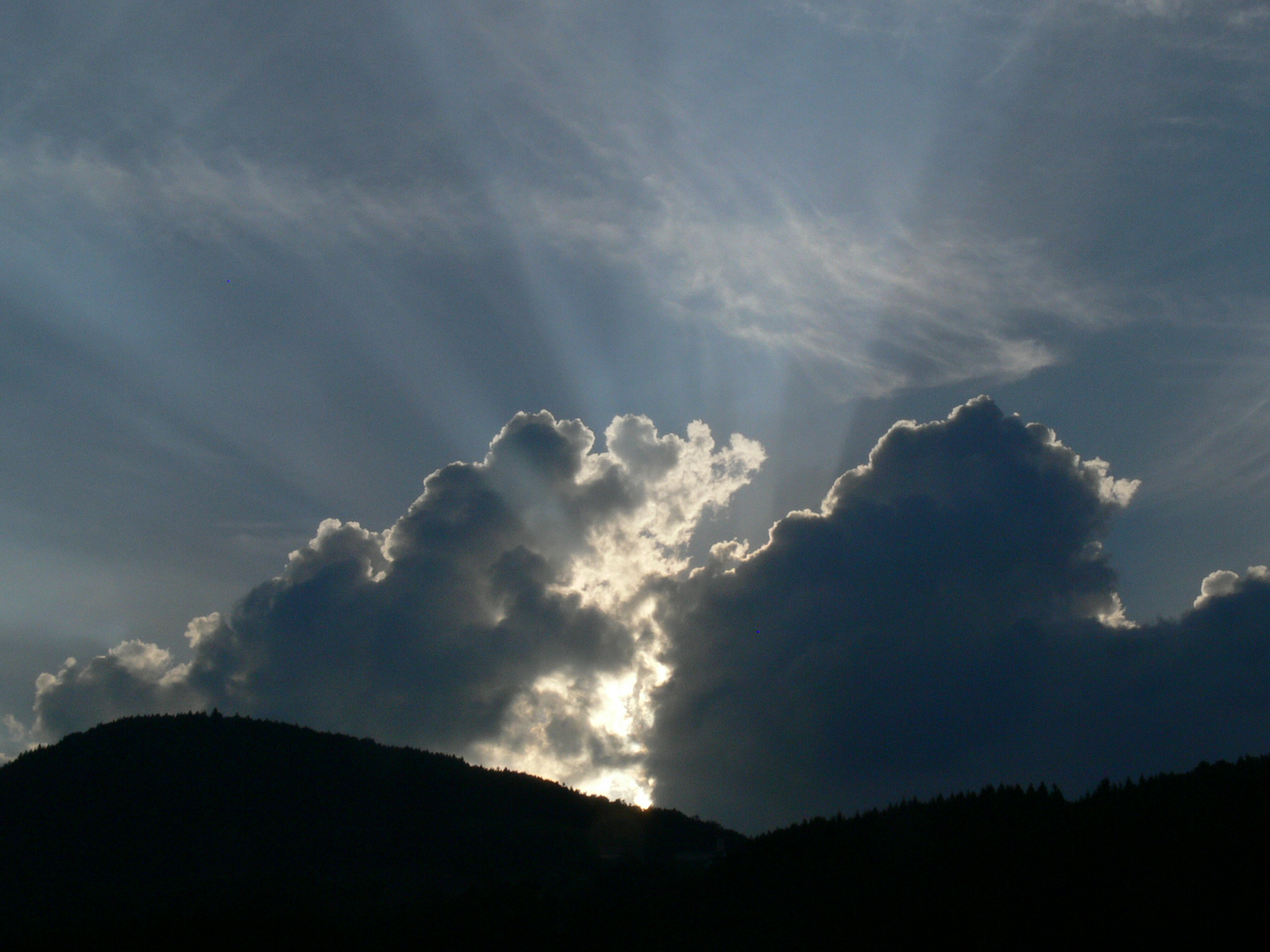 Knapp vor dem Sonnenaufgang