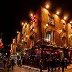 Kneipenviertel Temple Bar in Dublin Samstag Nacht