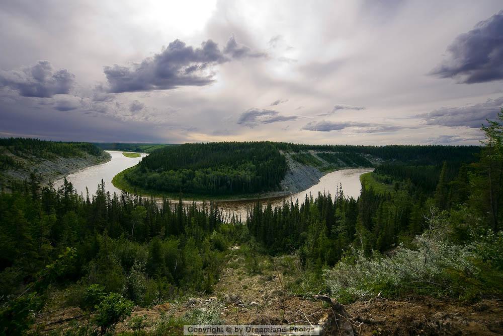 Knie des Hay Rivers bei Enterprise, Northwest Territories, Kanada