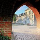 Kniepertor und Olof-Palme-Platz in Stralsund