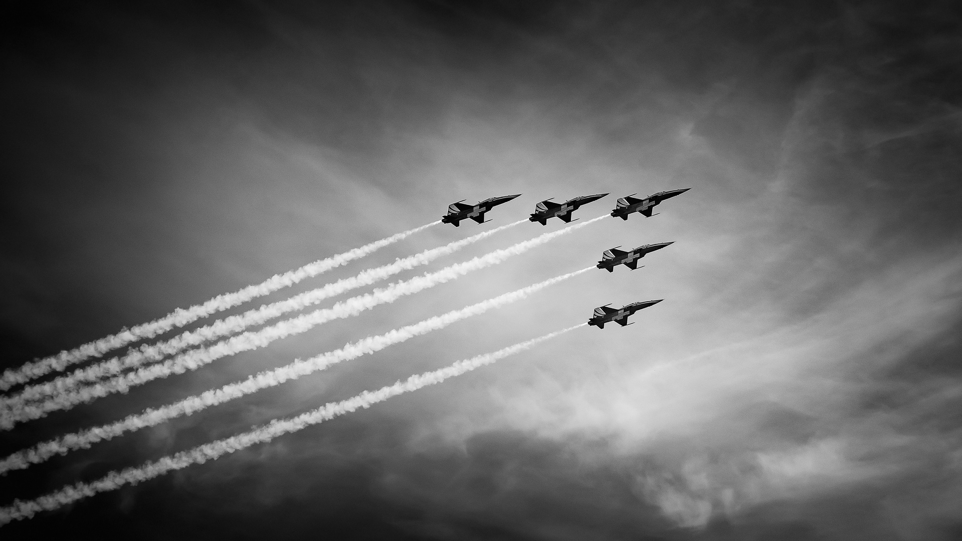 "Knights on dark sky...Patrouille Suisse"