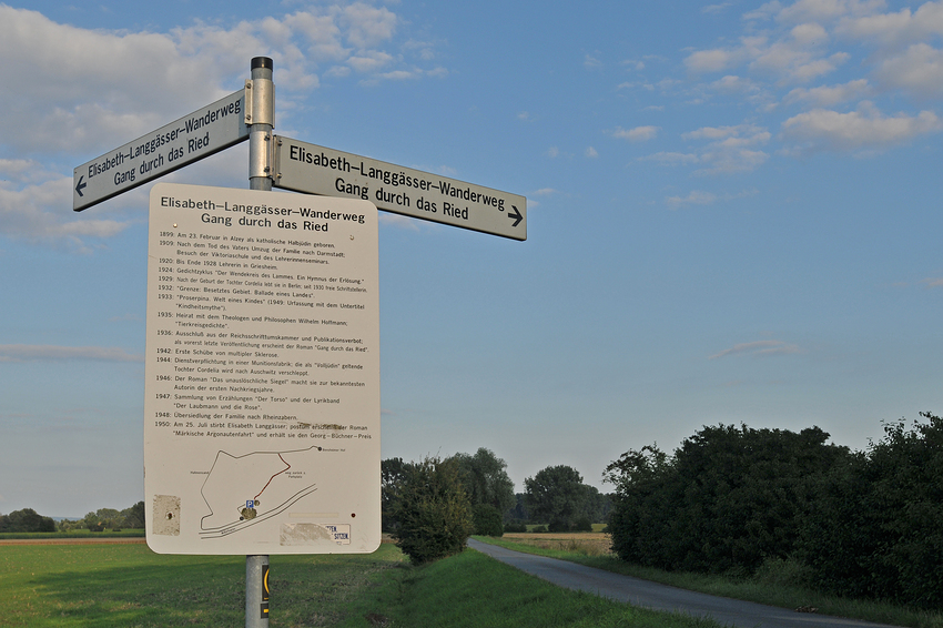 Knoblochsaue: Elisabeth-Langgässer-Weg