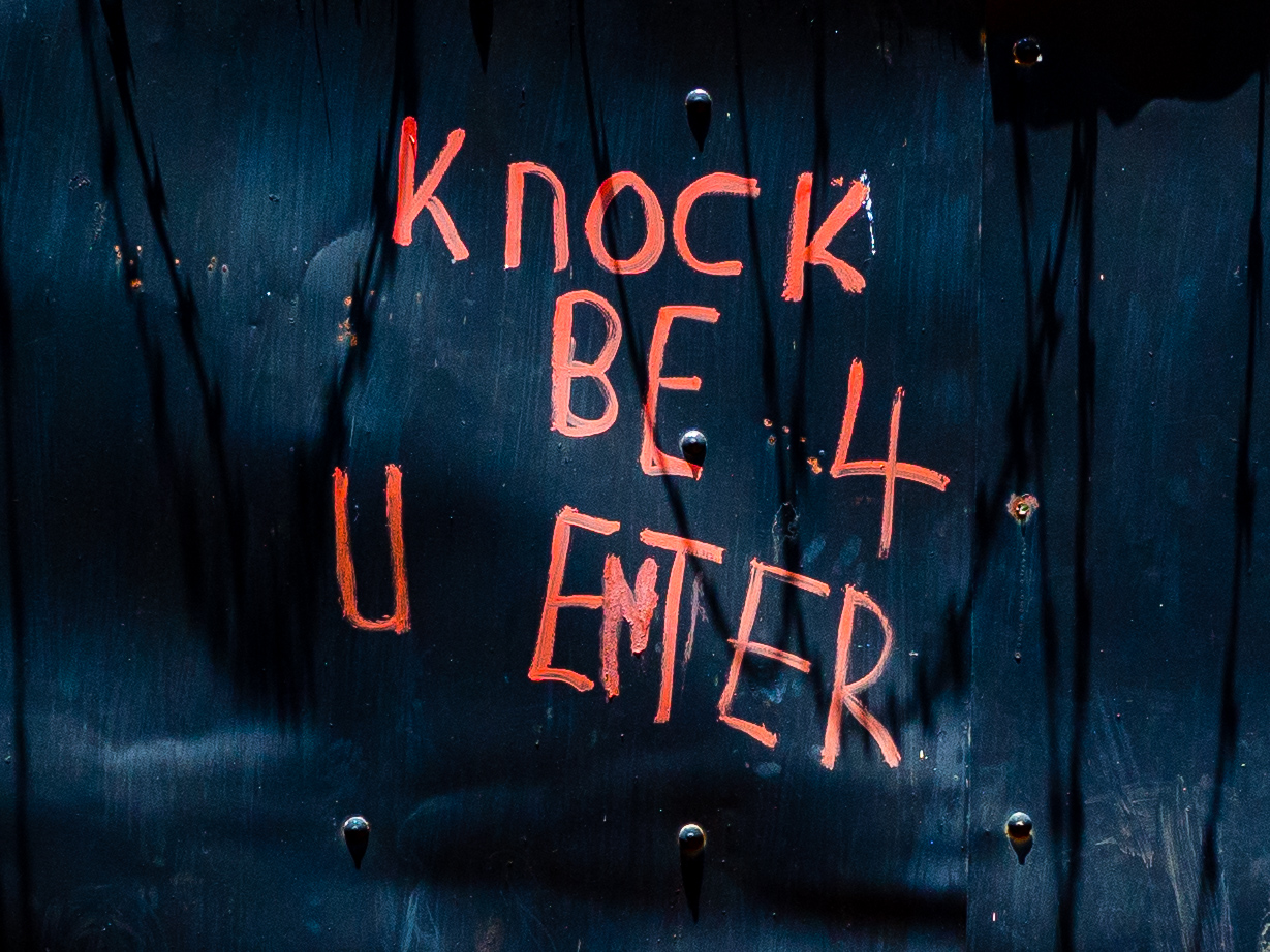 knock before you enter