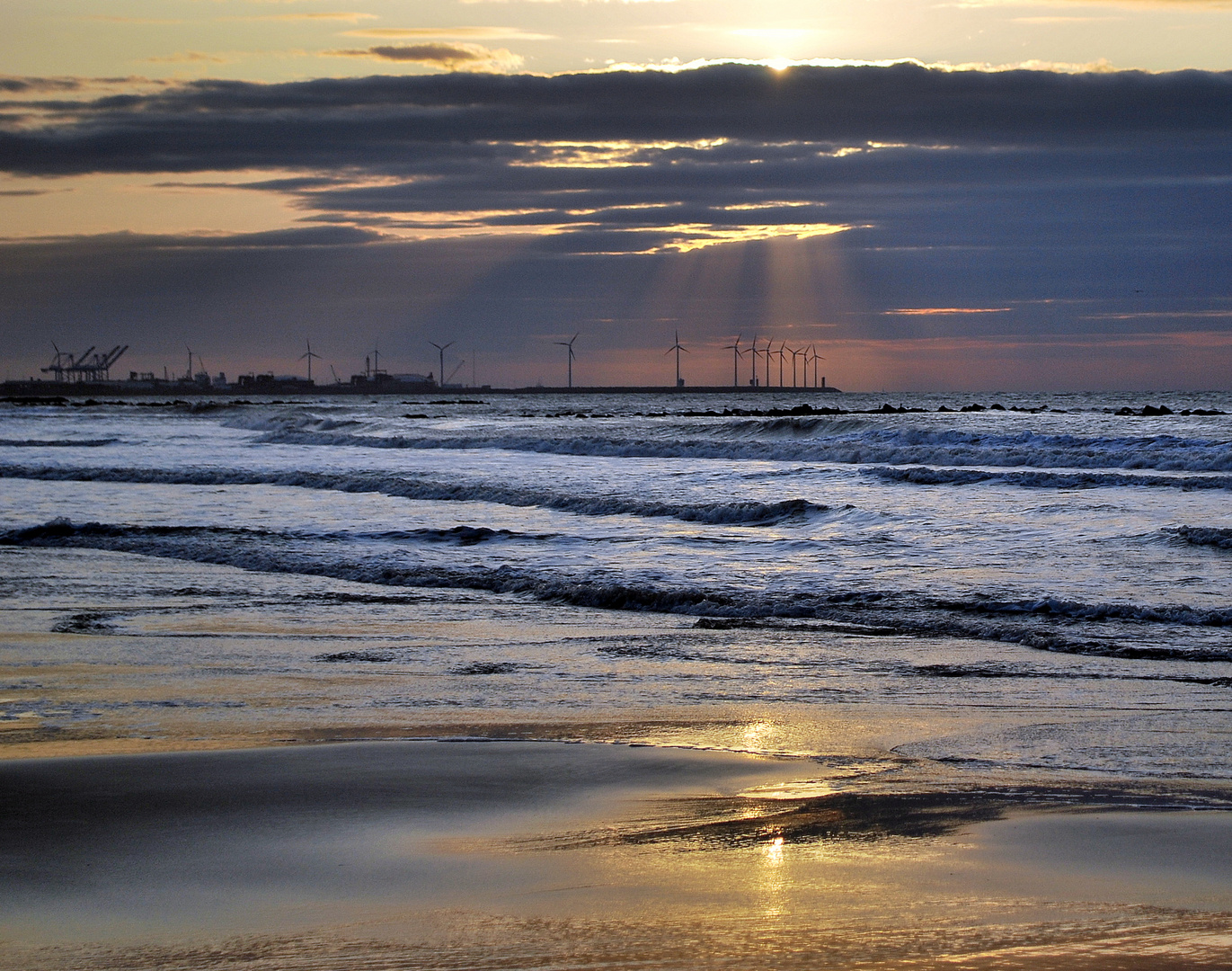 Knokke - Aussicht Richtung Zeebrugge (Sep 2009)