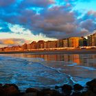 Knokke, Belgien am Abendlicht