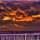 Knokke harbour at sunset HDR