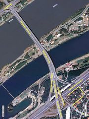 Knoten Donaupark Satellitenbild