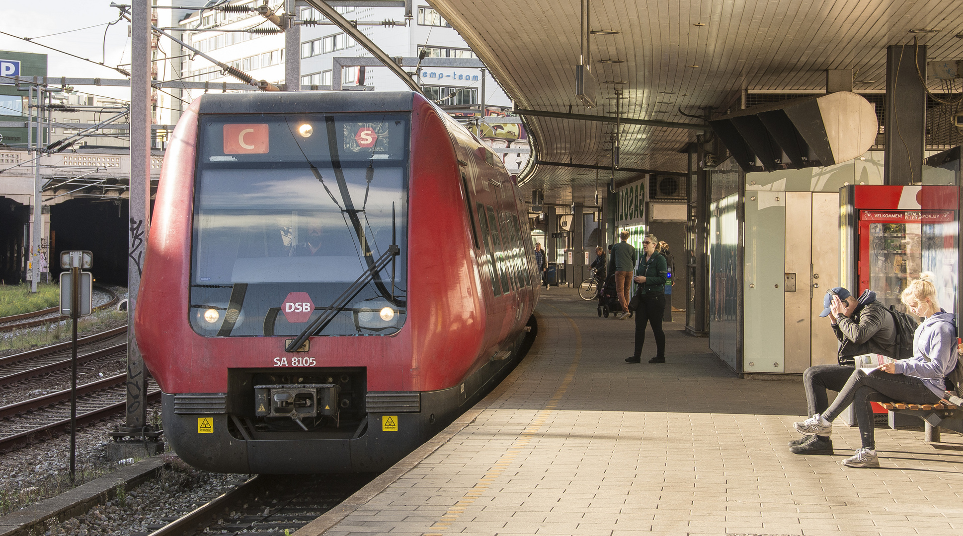 Kobenhavn - Vesterport Urban Railway Station - S-Tog (Urban Train) - 02