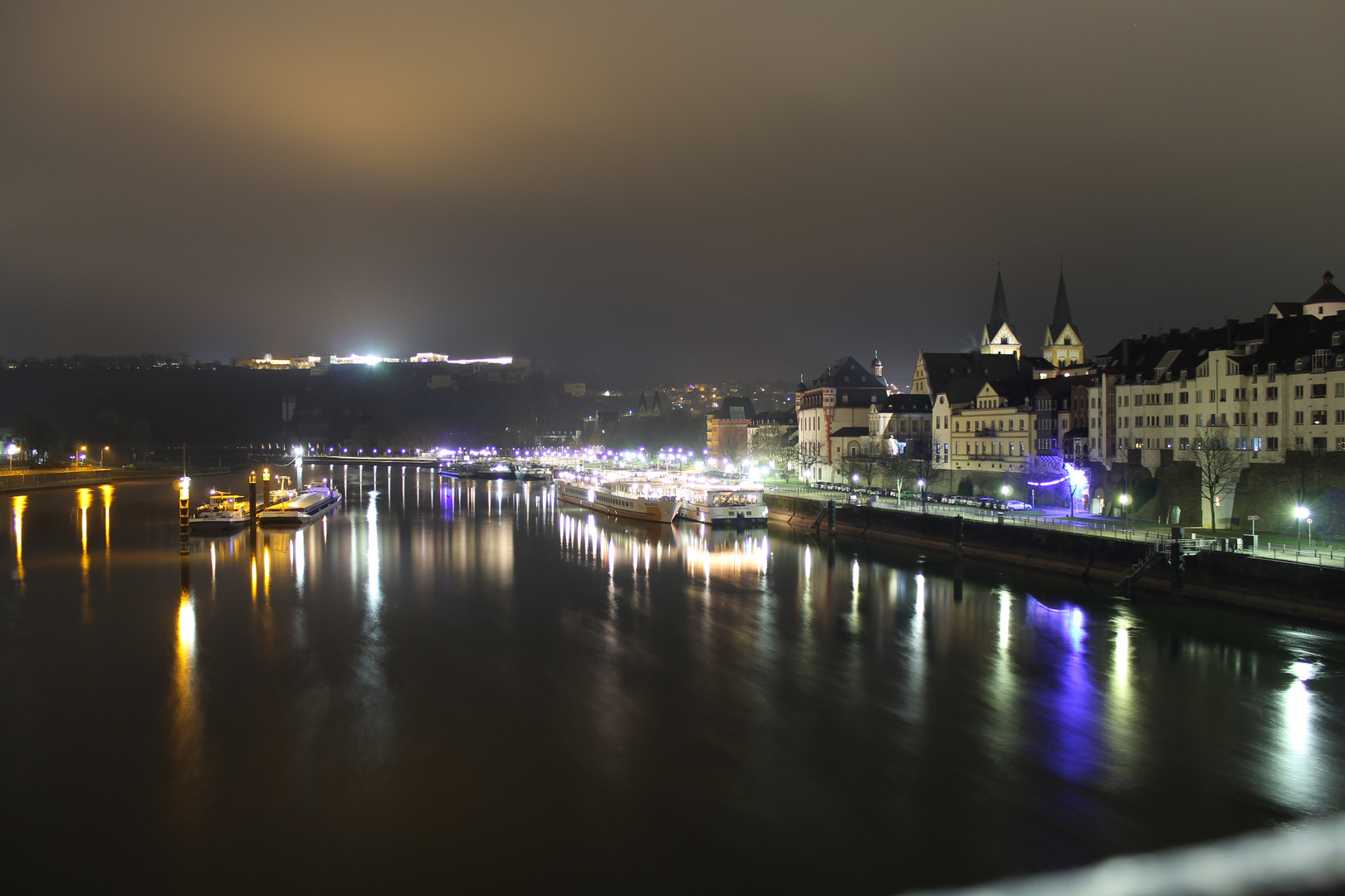 Koblenz at night