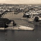 Koblenz at the river rhine and mosel