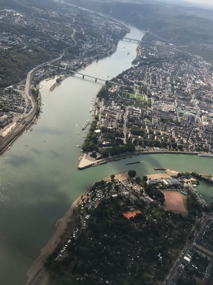 Koblenz aus der Vogelperspektive 
