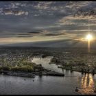 Koblenz beim Sonnen Untergang