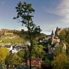 Koblenz, Blick zur Festung Ehrenbreitstein vom Kolonnenweg aus