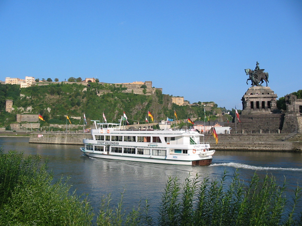 Koblenz - Deutsches Eck und Festung Ehrenbreitstein