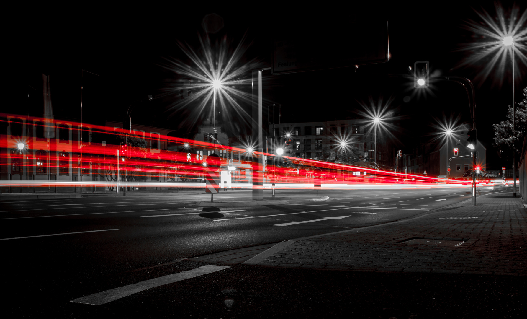 Koblenz Ehrenbreitstein bei Nacht