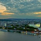 Koblenz, kurz nach Sonnenuntergang