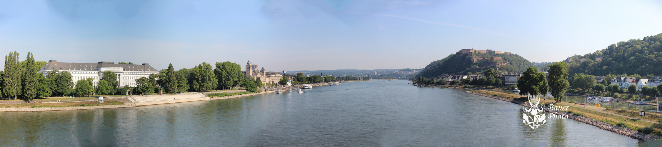 Koblenz Panorama - Ehrenbreitstein und Koblenzer Schloss