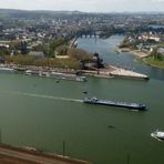 Koblenz - Panoramablick mit Deutschem Eck