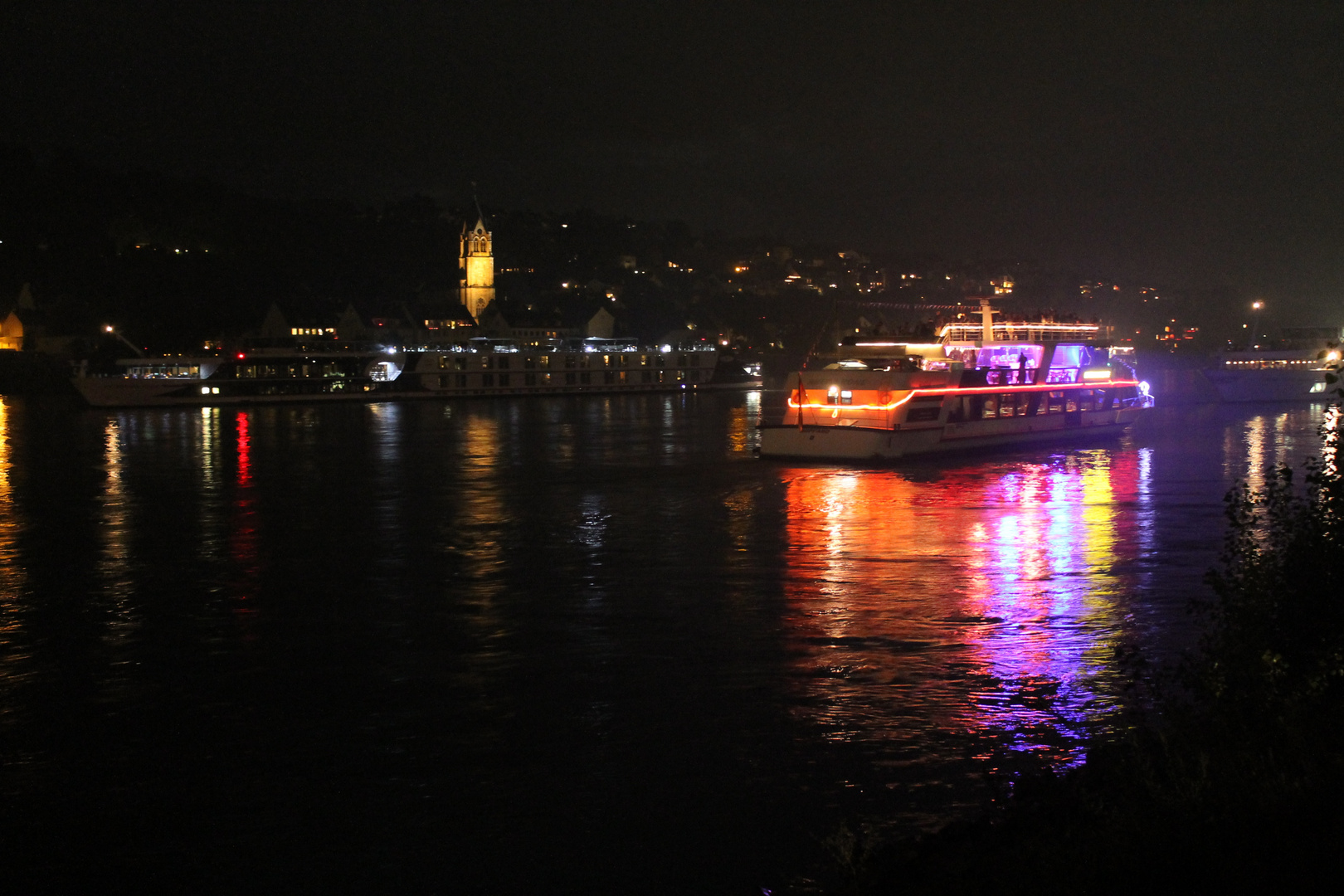 Koblenz-Pfaffendorf bei Nacht