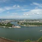 Koblenz von der Festung Ehrenbreitstein aus gesehen