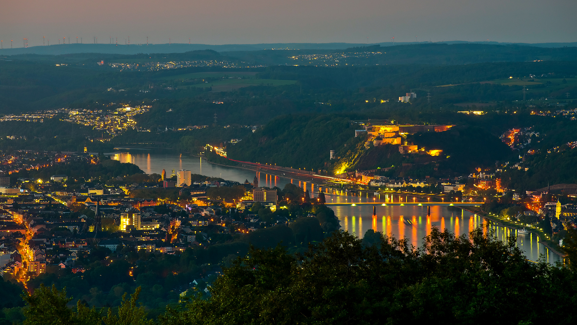 Koblenz,Blick von Kühkopf