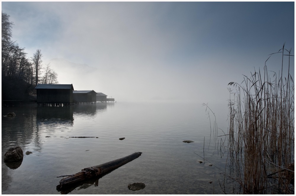 Kochelsee in Nebelschwaden