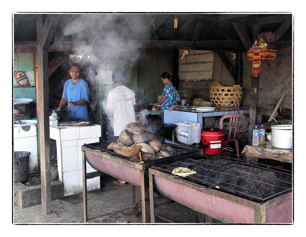 Kochen am Jimbaran Beach