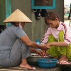 Kochen auf dem Mekong