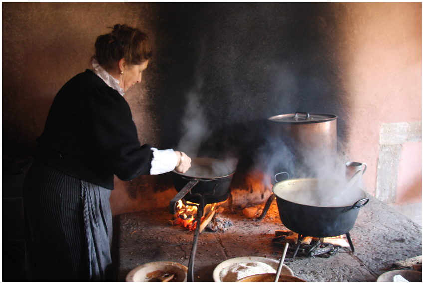 .....kochen wie früher in einer Bauernküche