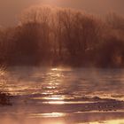 Kochende Weser am Morgen