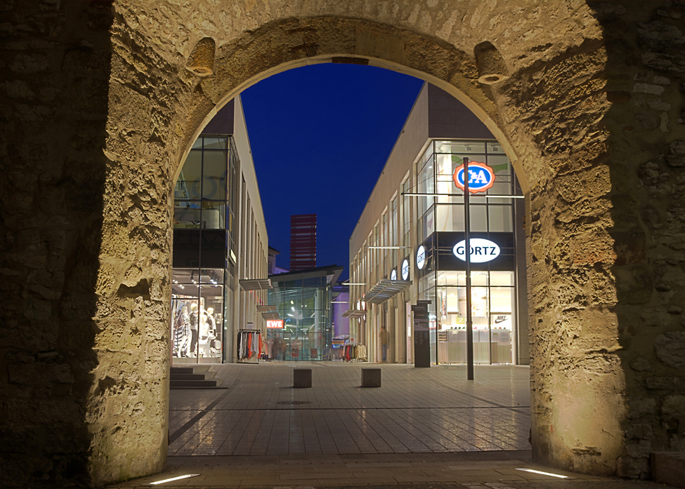 Kocherquartier bei Nacht