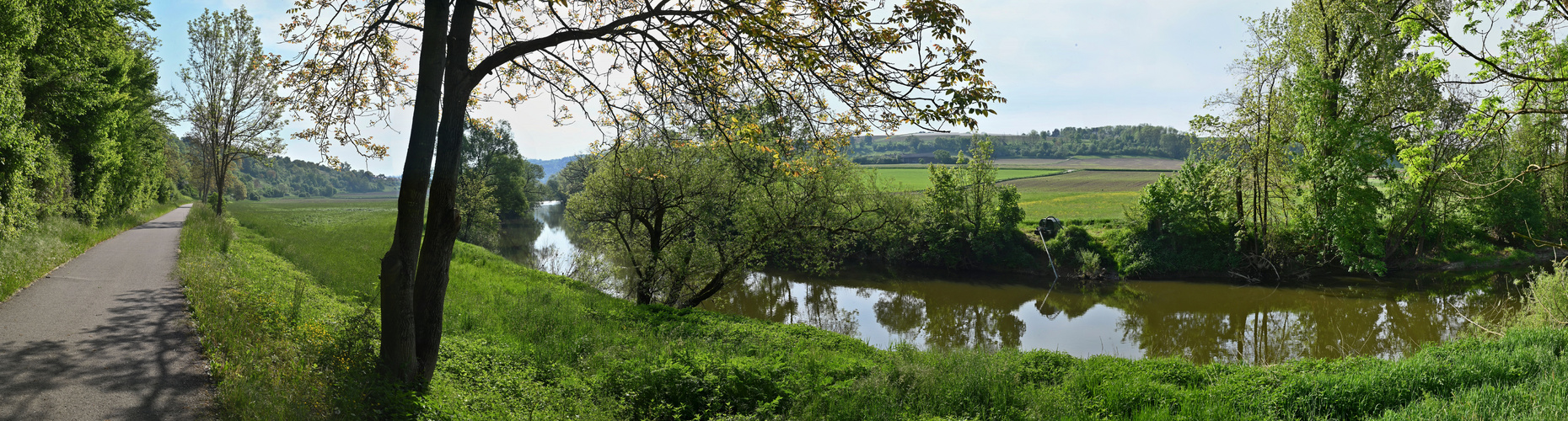 Kochertal mit Radweg