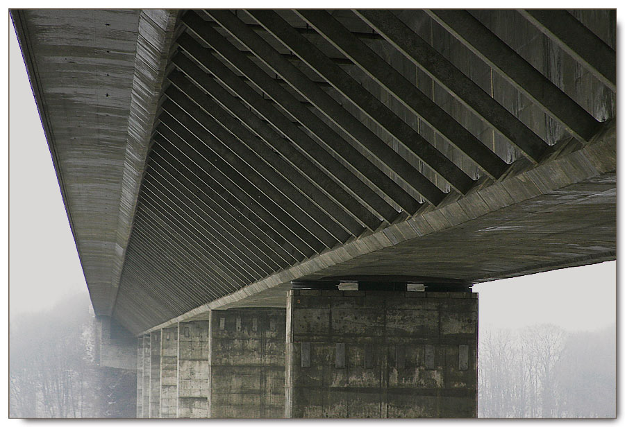 Kochertalbrücke bei immer noch miesem Wetter