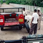 Kodachrome Dia von 1995 Nairobi Windhoek auf dem Landweg. Alter LANDY
