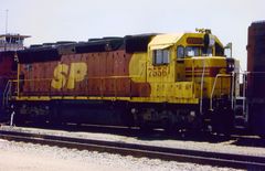 Kodachrome Merger Paint Southern Pacific EMD SD45 SP #7558, Tucson, AZ