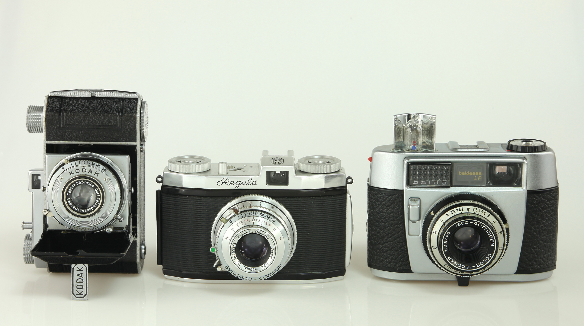 KODAK Retina I, REGULA King I-C, BALDA Baldessa LF