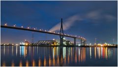 Köhlbrandbrücke am Abend