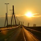 Köhlbrandbrücke am Abend