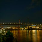 Köhlbrandbrücke bei Nacht