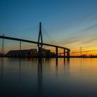 Köhlbrandbrücke bei Sonnenuntergang