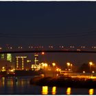 Köhlbrandbrücke Hamburg, aufgenommen vom Altonaer Balkon