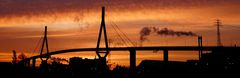 Köhlbrandbrücke heute morgen