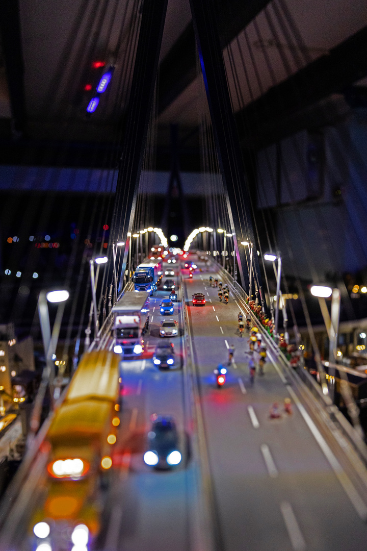 Köhlbrandbrücke im Miniaturmuseum Hamburg