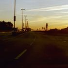 Köhlbrandbrücke in der Abendstimmung