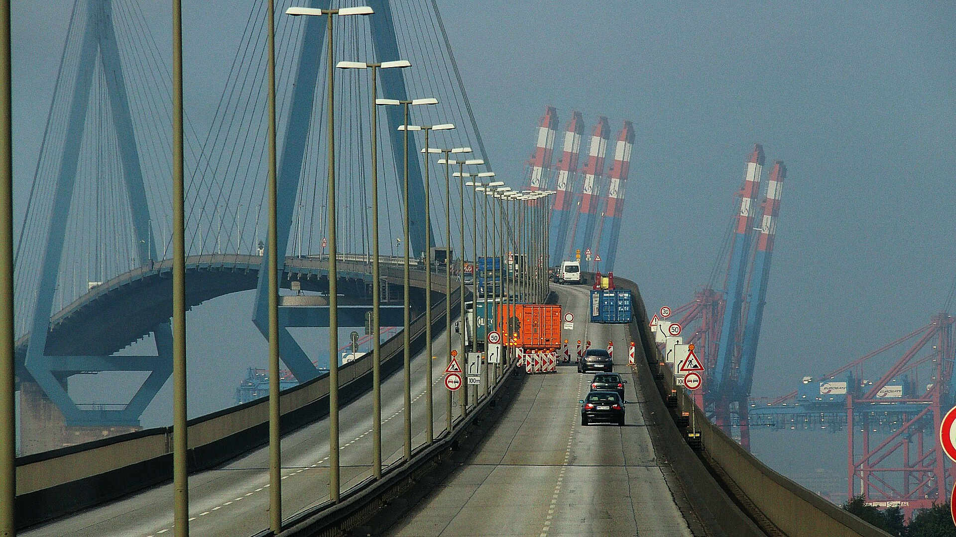 Köhlbrandbrücke in Hamburg