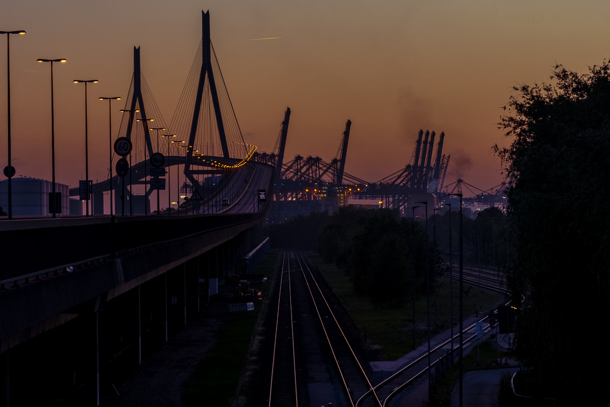 Köhlbrandbrücke mal ohne Autos