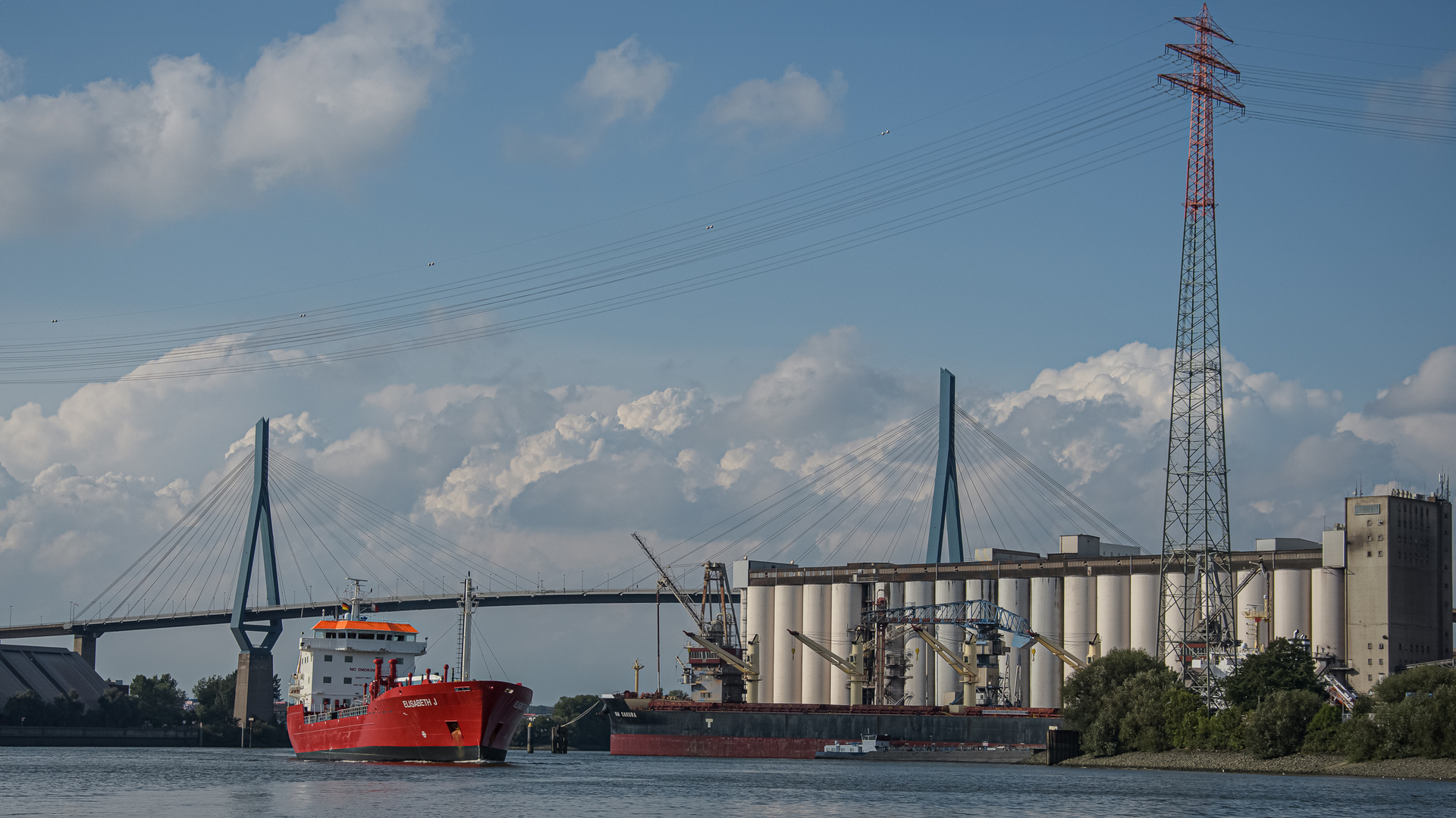 Köhlbrandbrücke mit Elisabeth J