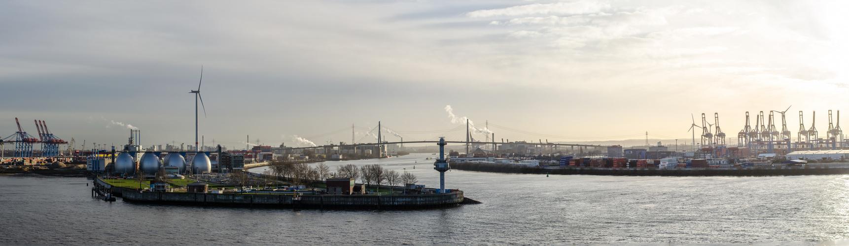 Köhlbrandbrücke Panorama