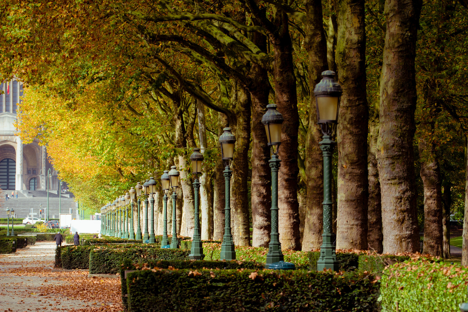 Koekelberg Park im Herbst